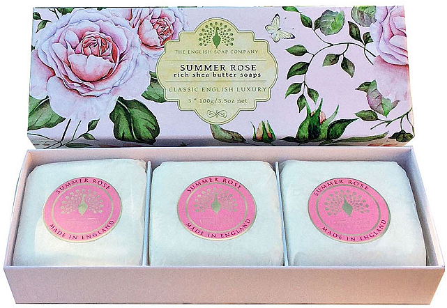 Мыло "Летняя Роза" - The English Soap Company Summer Rose Hand Soap — фото N1