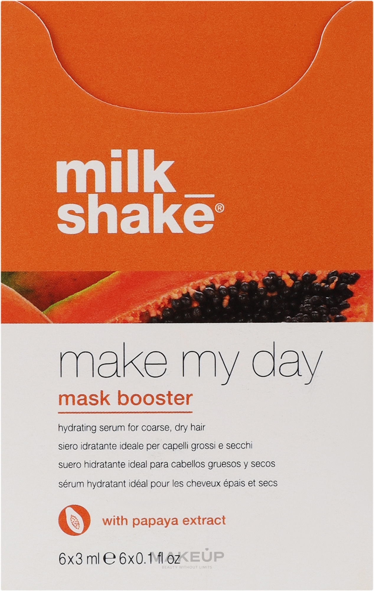 Бустер для маски для волос "Папайя" - Milk_Shake Make My Day Mask Booster Papaya — фото 6x3ml