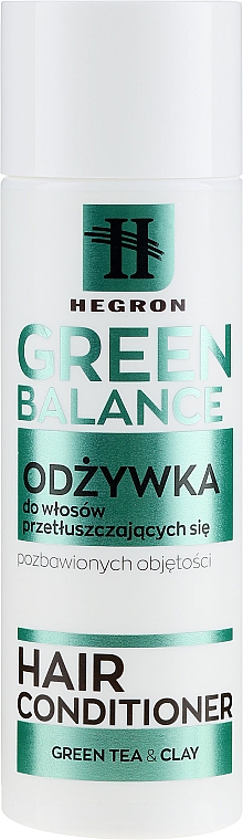 Кондиционер для жирных волос - Hegron Green Balance Hair Conditioner — фото N1