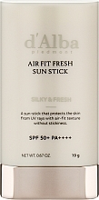 Парфумерія, косметика Мінеральний сонцезахисний стік із високим фактором захисту SPF 50+ PA++++ - D'alba Air Fit Fresh Sun Stick