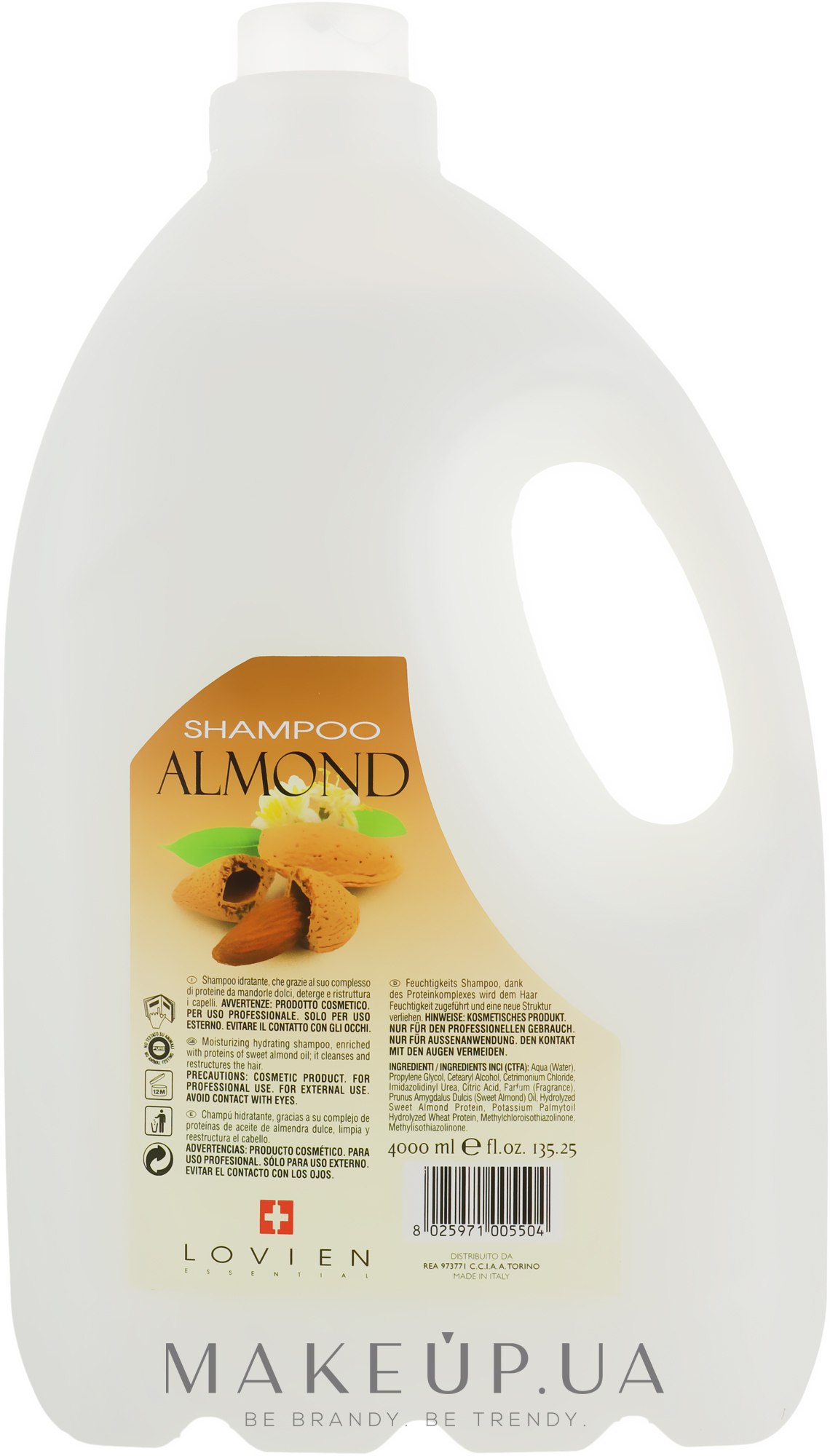 Шампунь "Миндальный" - Kleral System Almond Shampoo  — фото 4000ml