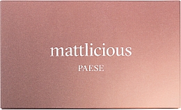 Палитра матовых теней для век - Paese Mattlicious — фото N3