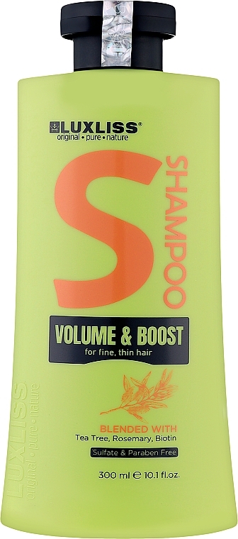 Шампунь для об'єму волосся - Luxliss Volume & Boost Shampoo — фото N1