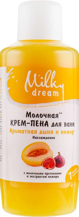 Крем-піна для ванн "Ароматна диня та інжир" - Milky Dream — фото N2