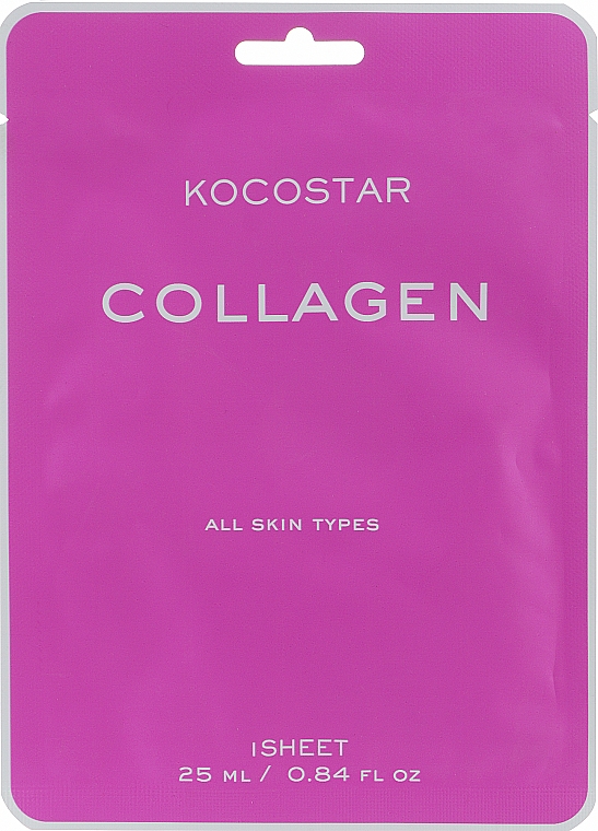 Антивозрастная маска с коллагеном для эластичности и упругости кожи - Kocostar Collagen Mask