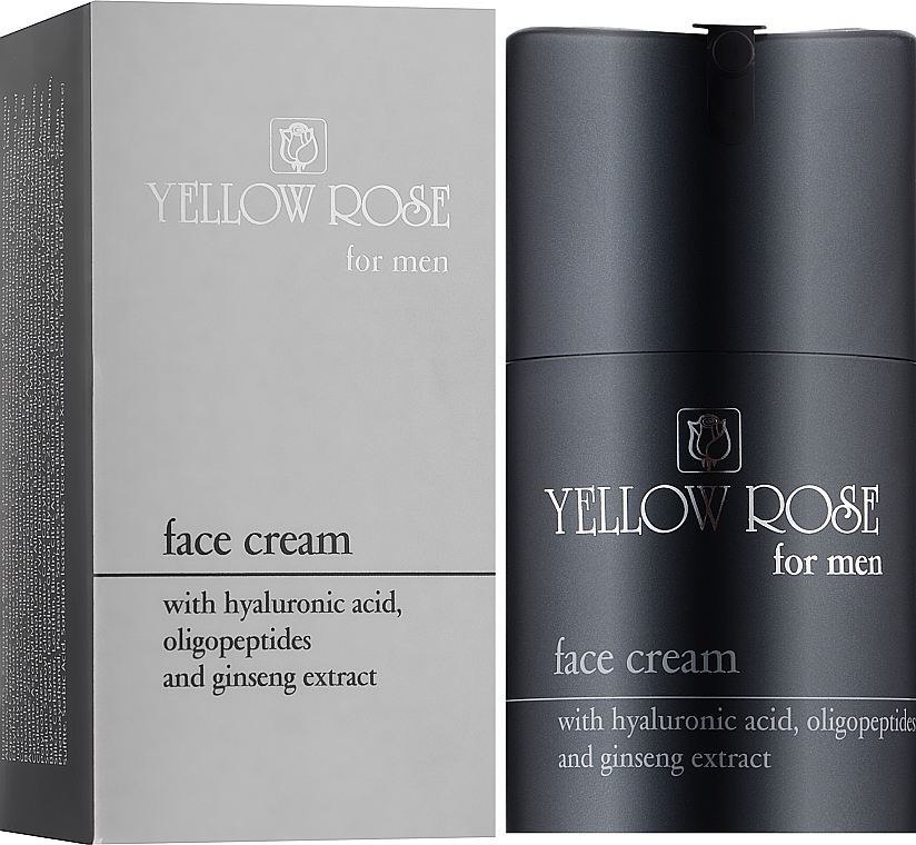 Антивозрастной крем для мужчин для лица - Yellow Rose Face Cream For Men — фото N2