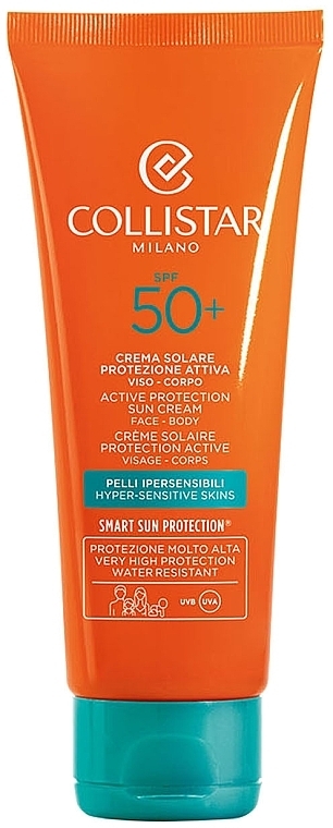 Интенсивный солнцезащитный крем для лица и тела - Collistar Active Protection Sun Cream Face Body SPF 50+ — фото N1