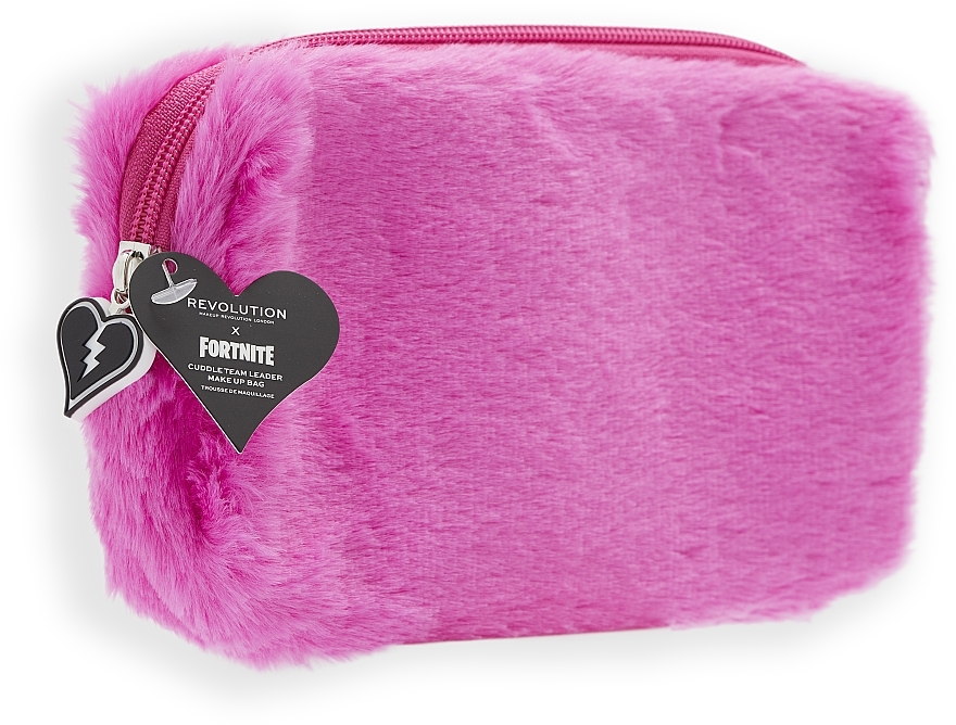 Косметичка, розовая - Makeup Revolution X Fortnite Cuddle Team Leader Cosmetics Bag — фото N1