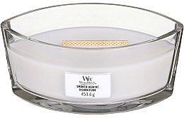 Ароматическая свеча в стакане - Woodwick Hearthwick Flame Ellipse Candle Smoked Jasmine — фото N1
