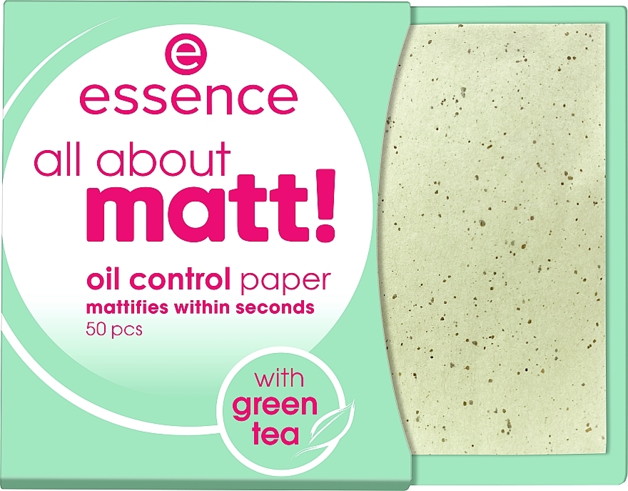 Матувальні серветки для обличчя - Essence All About Matt! Oil Control Paper — фото N1