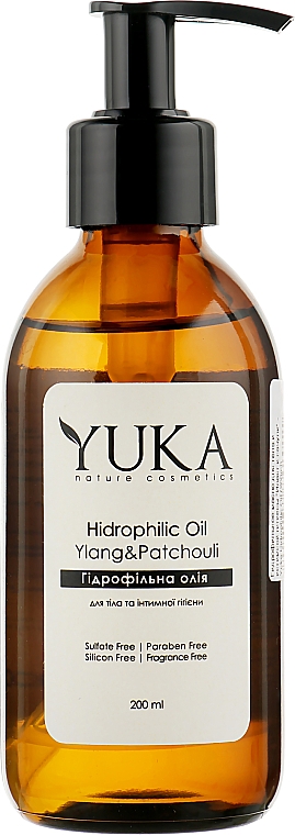 Гидрофильное масло для тела и интимной гигиены "Иланг и пачули" - Yuka Hidrophilic Oil