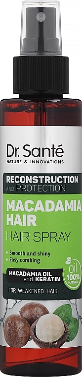 Спрей для волос "Восстановление и защита" - Dr. Sante Macadamia Hair 