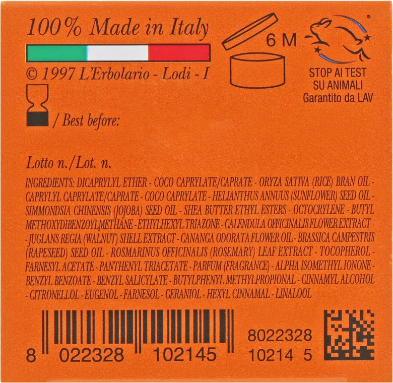 Масло для загара SPF 6 - L'Erbolario Olio Solare Elasticizzante Con Calendula, Jojoba And Mallo di Noce — фото N3