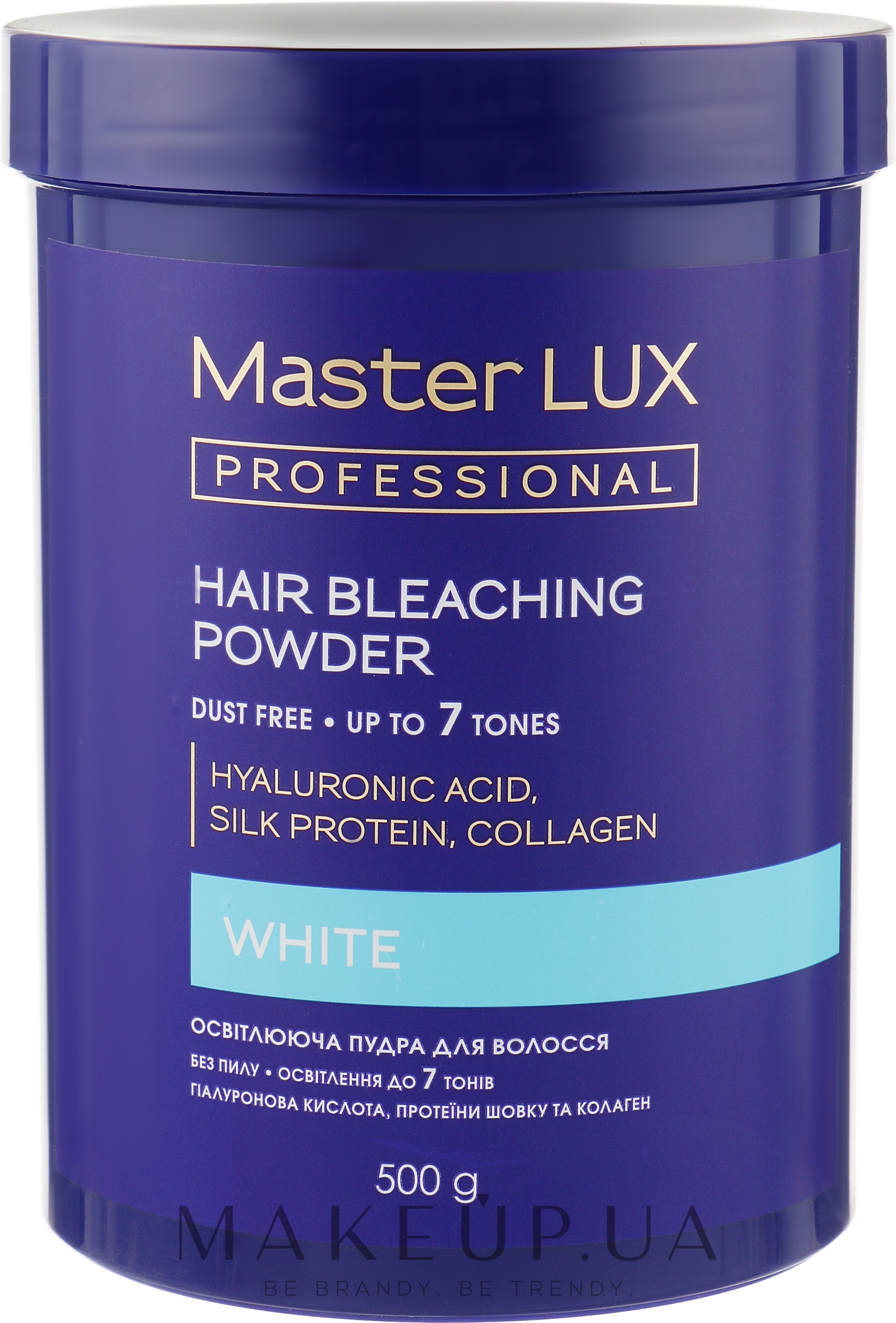 Освітлювальна пудра - Master LUX Professional White Hair Bleaching Powder — фото 500g