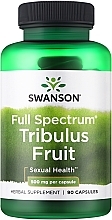 Пищевая добавка "Трибулус Фрукт", 500мг, 90 капсул - Swanson Full Spectrum Tribulus Fruit — фото N1