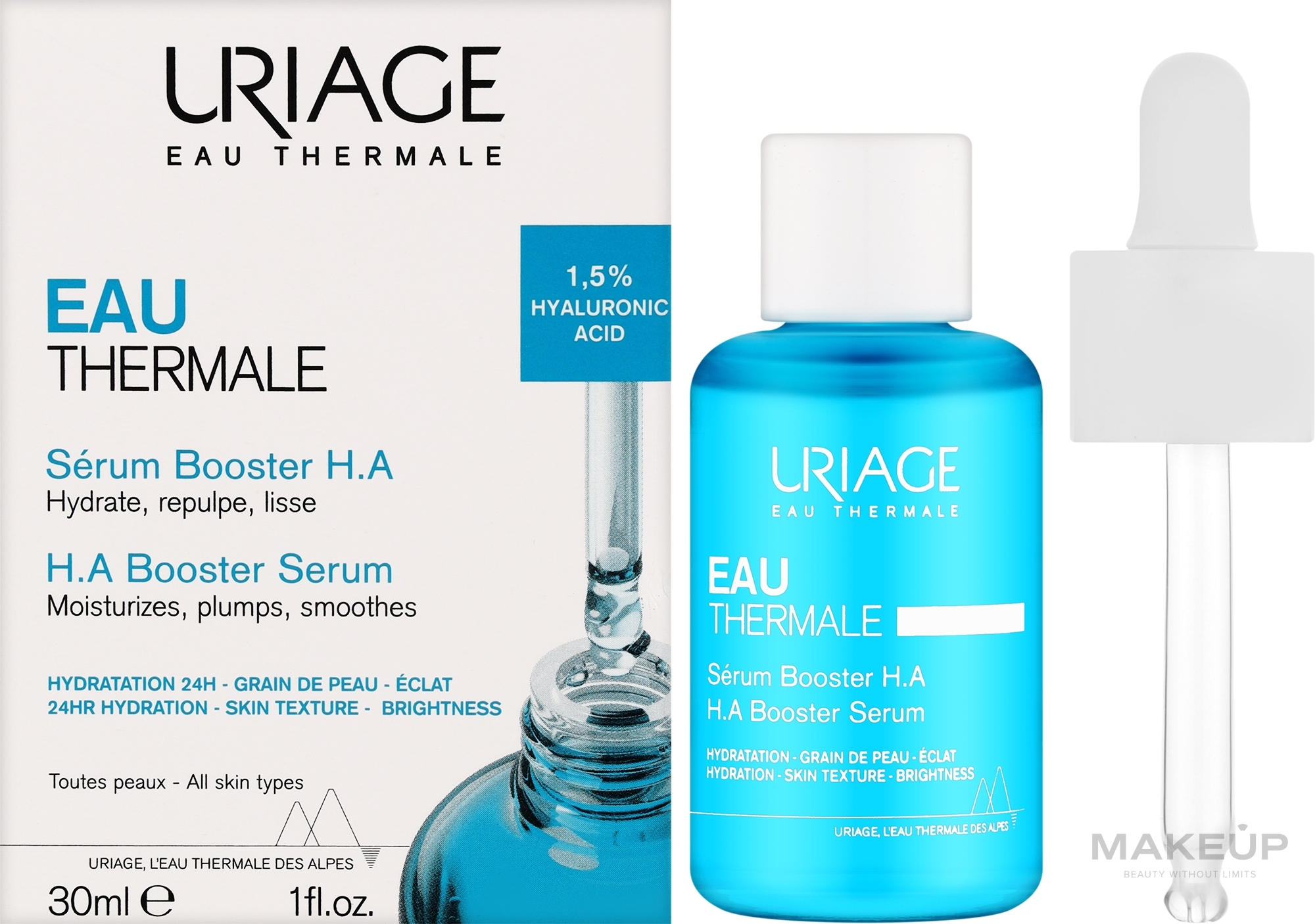 Термальна сироватка для обличчя - Uriage Eau Thermale Serum Booster H.A. — фото 30ml