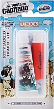 Парфумерія, косметика Набір з червоною щіткою - Pasta Del Capitano Junior Travel Kit 6+ Soft (toothpast/25ml + toothbrush/1pc)