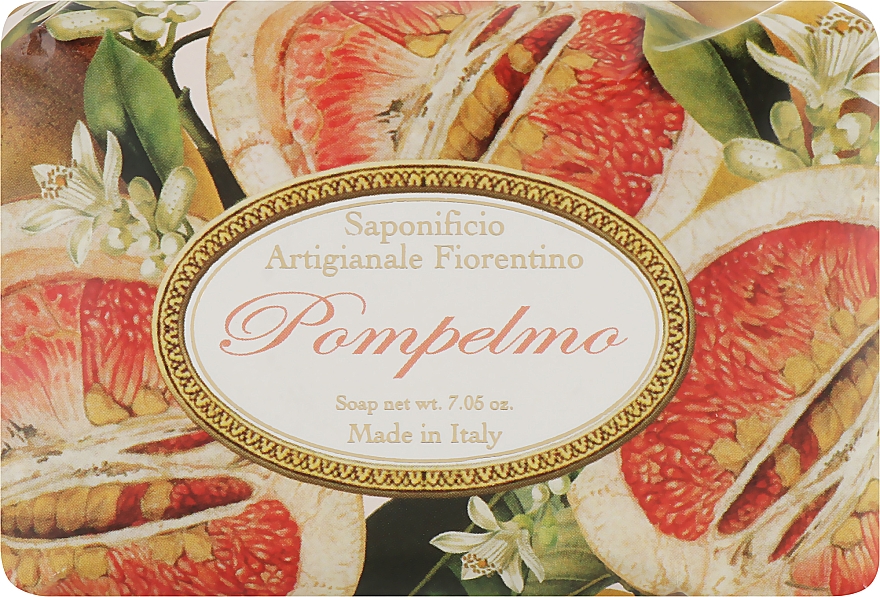 Мило туалетне "Грейпфрут" - Saponificio Artigianale Fiorentino Grapefruit Soap — фото N1
