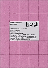Парфумерія, косметика Набір міні бафів 120/120, рожевий - Kodi Professional