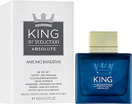 Antonio Banderas King of Seduction Absolute - Туалетная вода (тестер с крышечкой) — фото N2