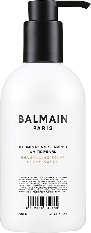 Серебряный шампунь с оттенком белой жемчужины - Balmain Paris Hair Couture Illuminating Shampoo White Pearl — фото N2
