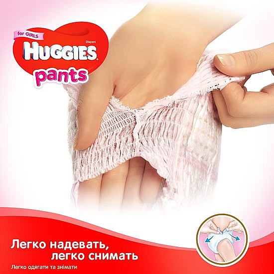 Підгузки-трусики "Pants Girl" 3 J-pack (6-11 кг), 88 шт. - Huggies — фото N5