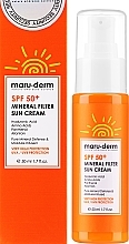 Солнцезащитный крем для лица - Maruderm Cosmetics Mineral Filter Sun Cream SPF 50+ — фото N2