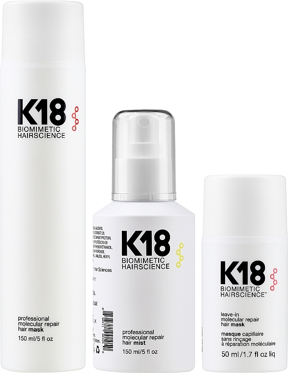 Набір - K18 Hair Biomimetic Hairscience (h/mask/150ml + h/misk/150ml + h/mask/50ml) — фото N2