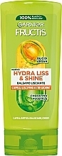 Кондиціонер для розгладження волосся - Garnier Fructis Hydra Liss & Shine Conditioner — фото N1