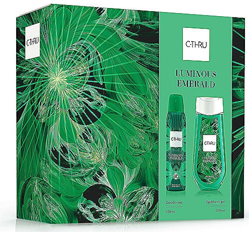 C-Thru Luminous Emerald - Набір (deo/spray/150ml + sh/gel/250ml) — фото N1