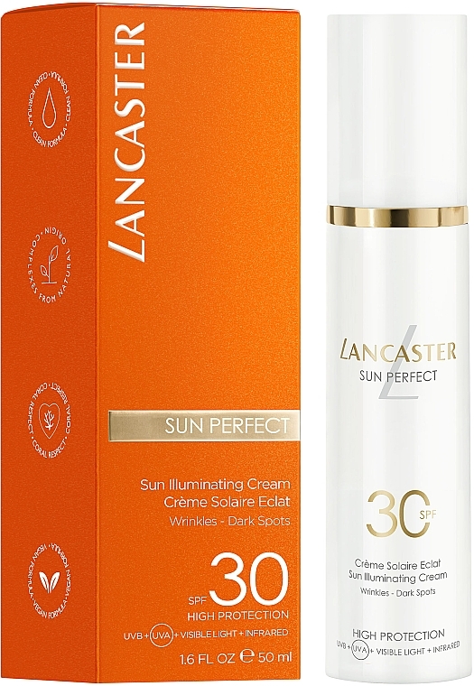 Солнцезащитный крем для лица - Lancaster Sun Perfect Sun Illuminating Cream SPF 30 — фото N3