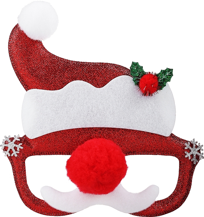 Набор, Санта-Клаус - Chlapu Chlap (n/polish/5ml + l/balm/3g + glasses/1pc + acc/4pcs) — фото N3