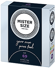 Презервативы латексные, размер 69, 3 шт - Mister Size Extra Fine Condoms — фото N2