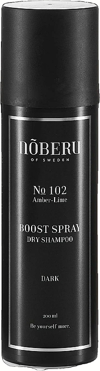 Сухой шампунь для волос - Noberu of Sweden №102 Amber-Lime Boost Spray Dark Dry Shampoo — фото N1