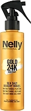 Спрей для волосся "Sea Salt" - Nelly Professional Gold 24K Spray — фото N1