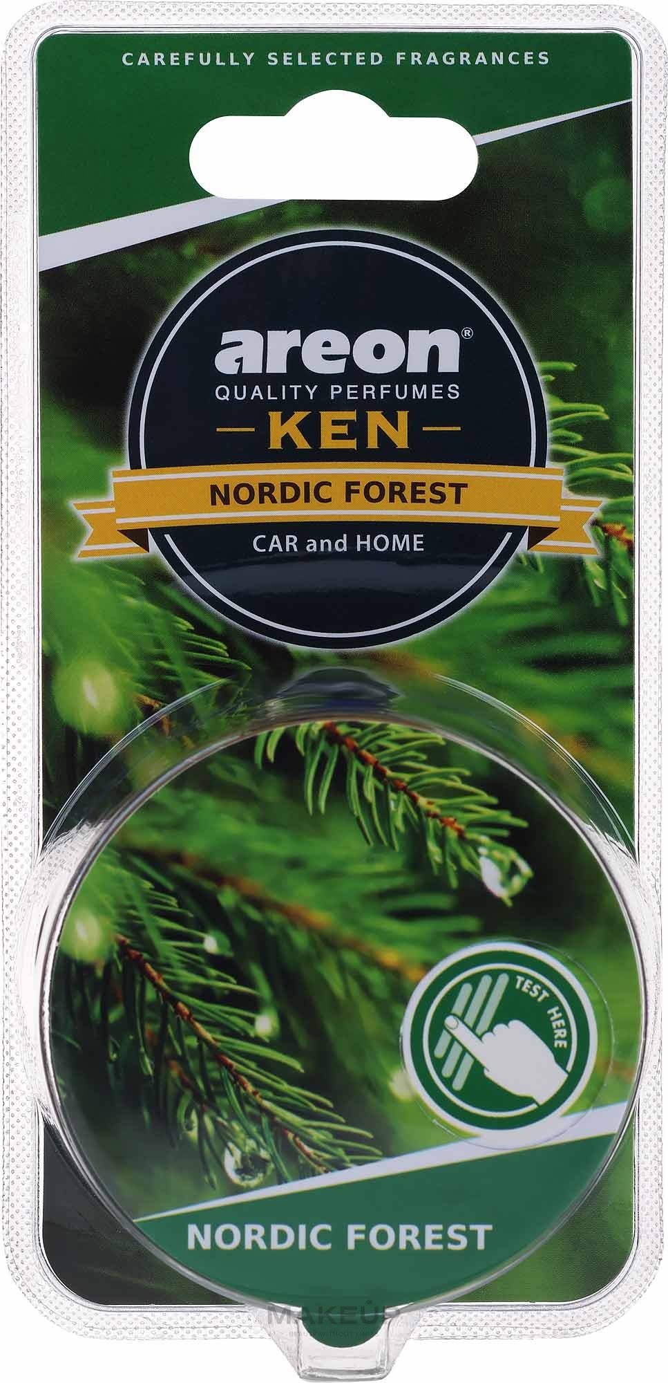 Ароматизатор повітря в блістері "Північний ліс" - Areon Gel Ken Blister Nordic Forest — фото 30g