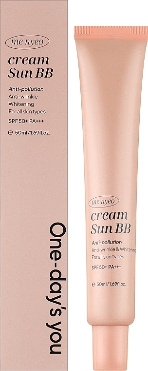 Солнцезащитный ВВ крем - One-Days You Me Nyeo Cream Anti-Pollution Sun BB SPF50+/PA+++  — фото N2