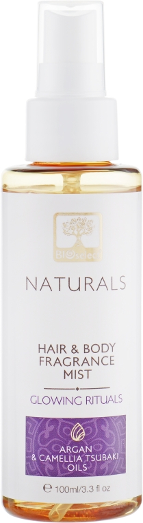 Парфюмированный спрей для тела и волос "Яркий ритуал" - BIOselect Naturals Fragrance Mist
