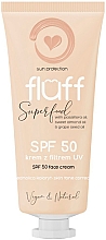 Парфумерія, косметика Балансувальний крем для поліпшення тону шкіри - Fluff Super Food Face Cream SPF50