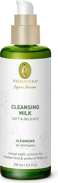 Очищувальне молочко для обличчя - Primavera Soft & Delicate Cleansing Milk — фото N1