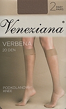 Гольфи для жінок "Verbena", 20 Den, bianco - Veneziana — фото N1