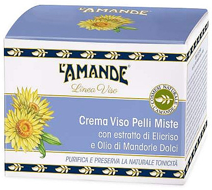 Крем для жирной и комбинированной кожи лица - L'Amande Marseille Viso Crema Pelli Miste — фото N2