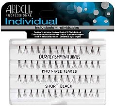 Накладные ресницы пучками - Ardell Duralash Individual Flare Short Black — фото N1