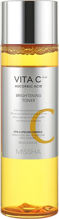Осветляющий тонер с витамином С - Missha Vita C Plus Brightening Toner — фото N1