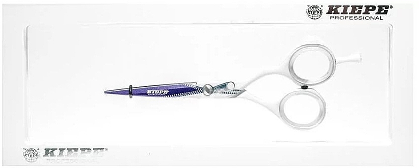 Ножницы парикмахерские, 2448/5, фиолетовые - Kiepe Hair Scissors Ergo Anatomic ZIP 5" — фото N1