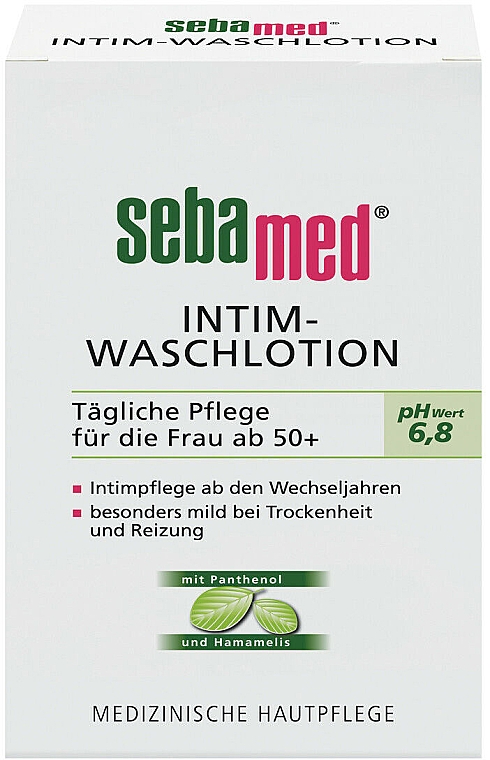 Лосьйон для інтимної гігієни з гамамелісом - Sebamed Sensitive Skin Intimate Washing Lotion pH 6.8 — фото N2