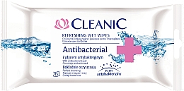 Парфумерія, косметика Освіжальні антибактеріальні серветки, 15 шт. - Cleanic Antibacterial Wipes