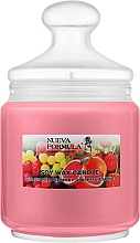 Ароматическая свеча "Виноград, малина, грейпфрут " в банке - Nueva Formula Soy Wax Candle — фото N2