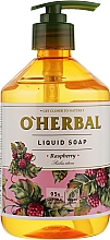 Жидкое мыло с экстрактом малины - O’Herbal Raspberry Liquid Soap — фото N1