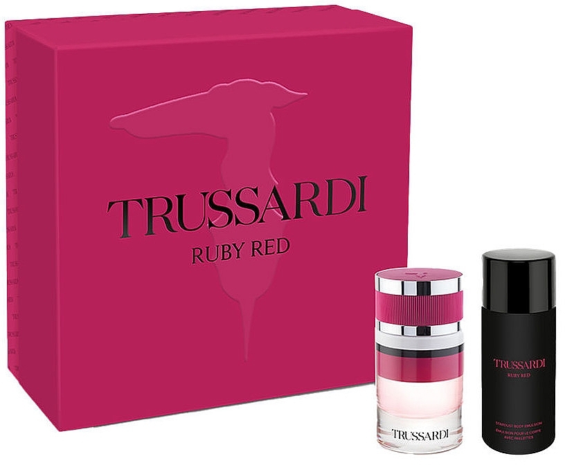 Trussardi Ruby Red - Набір (edp/60ml + b/lot/125ml) — фото N1